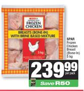 Spar Frozen Chicken Breast Bone In-5Kg Per Pack
