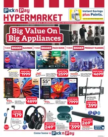 Pick n Pay Hypermarket : Big Value On Big Appliances (11 August - 24 August 2026)