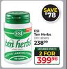 ESI Ten Herbs 100 Tablets-For 2