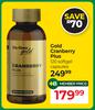 Dis-Chem Gold Cranberry Plus 120 Softgel Capsules