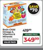 Brain Child Omega 3 Vitamins & Minerals 120 Chew Tablets Value Pack