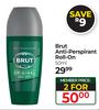 Brut Anti Perspirant Roll On-For 2 x 50ml