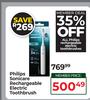Philips Sonicare Rechargeable Electric Toothbrush