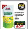 Home Butter Dishwashing Liquid Refill-For 3 x 750ml