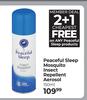 Peaceful Sleep Mosquito Insect Repellent Aerosol (2 + 1 Cheapest Free) -150ml 