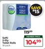 Softi 2-Ply Toilet  Rolls-18's Pack