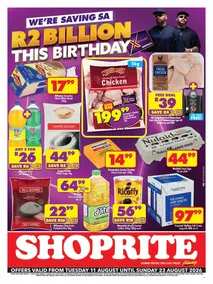 Shoprite Western Cape : Major Deals (11 August - 23 August 2026)