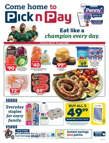 Pick n Pay Eastern Cape : Eat Like A Champion Every Day (10 August - 16 August 2026)