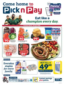 Pick n Pay KwaZulu-Natal : Eat Like A Champion Every Day (10 August - 16 August 2026)