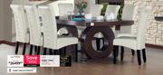 Knight Table + 8 Knight Dining Chairs Combo