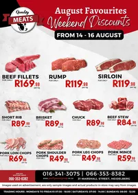 Quality Meats : Weekend Discounts (14 August - 16 August 2026)
