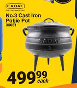 Cadac No. 3 Cast Iron Potjie Pot 96031