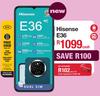 Hisense E36 Smartphone With Dual Sim (Network Locked) 