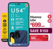 Hisense U54 Smartphone With Dual Sim (Network Locked)