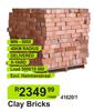 Clay Bricks 41620/1-Per 1000
