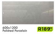 600 x 1200 Polished Porcelain Floor Tile-Per Sqm