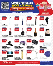 Africa Cash And Carry : Combs, Brushes, Wool, Clippers (17 August - 22 August 2026)