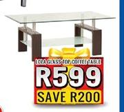 Lola Glass Top Coffee Table