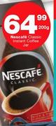 Nescafe Classic Instant Coffee Jar-200g