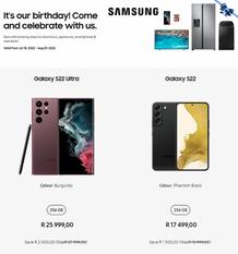 Samsung : It's Our Birthday! Come And Celebrate With Us (Request Valid Dates From Retailer)
