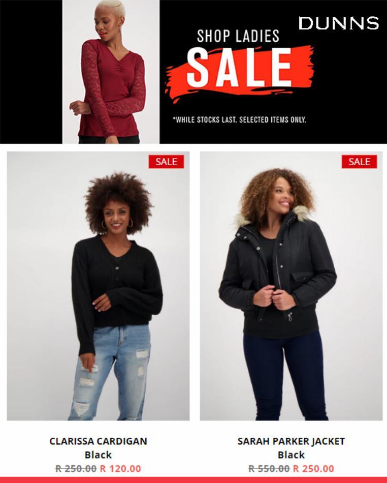 Dunns : Shop Ladies Sale (Request Valid Dates From Retailer) — m .