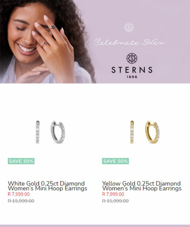 Sterns : Save 50% (Request Valid Dates From Retailer) — m.guzzle.co.za