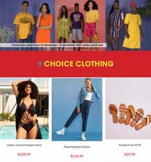 Choice Clothing : New Offers (Request Valid Dates From Retailer)