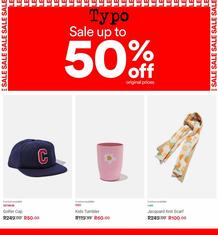 Typo : Sale Up To 50% Off (Request Valid Dates From Retailer)