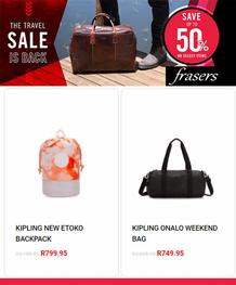 Frasers : Travel Sale Is Back (Request Valid Dates From Retailer)