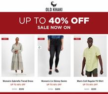 Old Khaki : Up To 40% Off Sale Now (Request Valid Dates From Retailer)