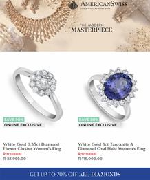 American Swiss : Get Up To 70% Off All Diamonds (Request Valid Dates From Retailer)
