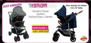 Titanium Baby Navaho Travel System (Oxford Grey / Denim)-Each