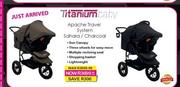 Titanium Baby Apache Travel System (Sahara / Charcoal)-Each