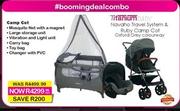 Titanium Baby Navaho Travel System & Ruby Camp Cot (Oxford Colourway)