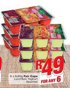 Fair Cape Lunchbox Yoghurt-6x6x80g