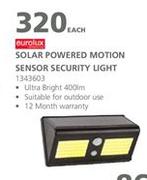 Eurolux Powered Motion Sensor Security Light-Each