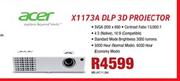 Acer X1173A DLP 3D Projector