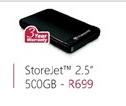 StoreJet 2.5" 500GB