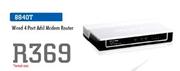TP-Link Wired 4 Port Add Modem Router 8840T
