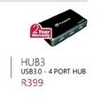 HUB3 USB 3.0-4 Port Hub