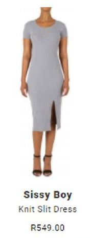 Special Sissy Boy Knit Slit Dress m.guzzle .za