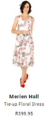 Special Merien Hall Tie Up Floral Dress m.guzzle .za