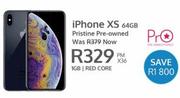 Apple iPhone XS 64GB (Pristine Pre Owned)-On 1GB Red Core