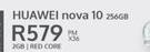 Huawei Nova 10 256GB Smartphone-On 2GB Red Core (36 Months)