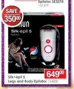 Braun Silk-Epil 5 Legs And Body Epilator