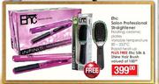 Ehc Salon Professional Straightener Plus Free Ehc Silk & Shine Hair Brush