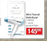 Dquip Mini Travel Hairdryer