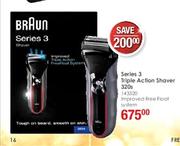 Braun Seies 3 Triple Action Shaver 320s
