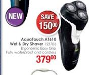 Philips AquaTouch AT610 Wet & Dry Shaver