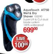 Philips Aqua Touch AT750 Wet & Dry Shaver